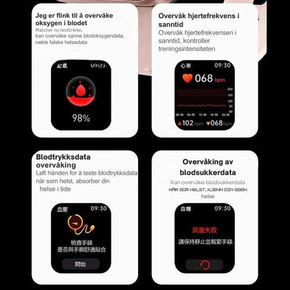 HealthSync - Avansert smartklokke for sømløs sporing av velvære