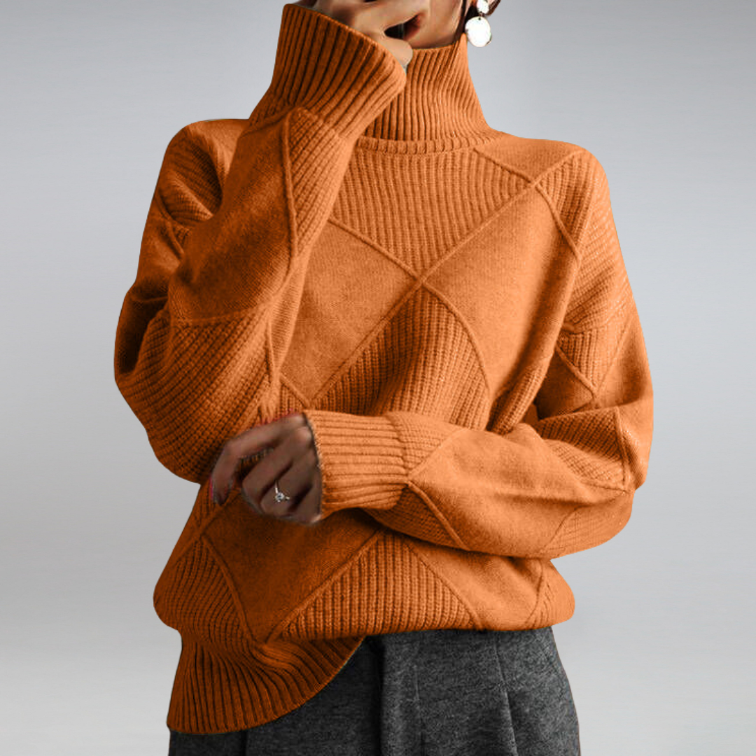 Selena - Myk turtleneck-genser med stilig passform