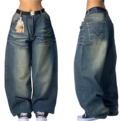 Raya – Trendy oversized bukser med flere lommer og vid benpassform