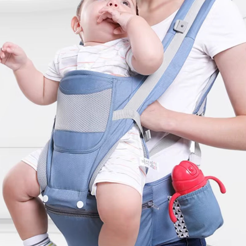 BabyNest – 3-i-1 bæresele for baby med oppbevaringslomme og justerbare stropper