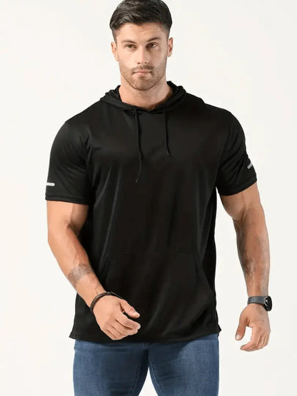 James - T-skjorte med hette og kengurulomme