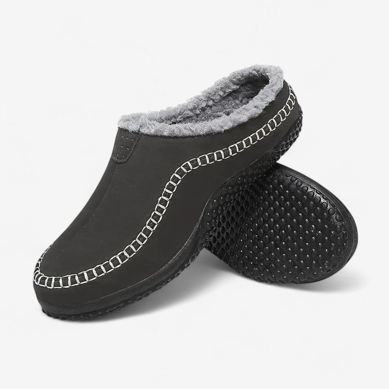 CozyStep – Tøfler i mokkasin-stil med enkel påføring for innendørs og utendørs bruk