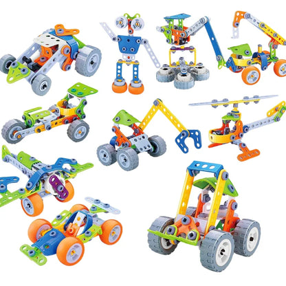 MiniMechs - Byggesett med flere kjøretøymodeller for små hender