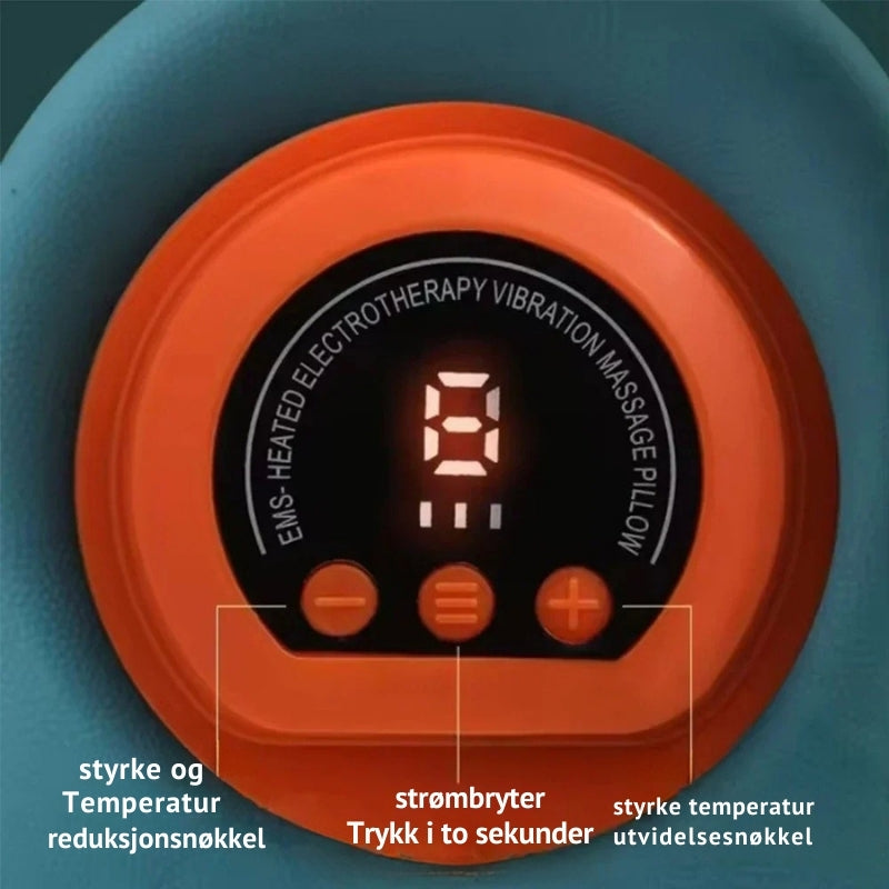 NeckEase - Trådløs EMS nakkemassasjeapparat med akupressur og cervikal traksjonsterapi