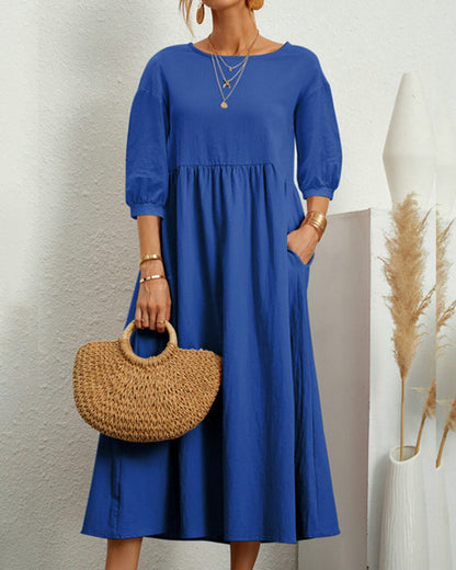 Freya - Sofistikert midikjole med skreddersydd passform og elegante detaljer