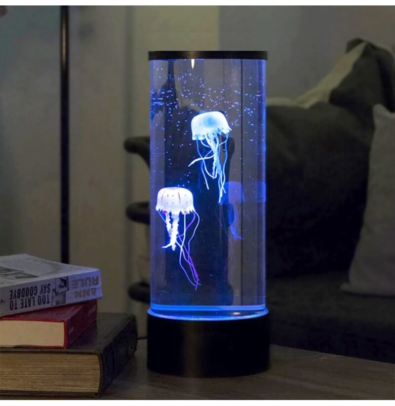 AquaGlow - maneter med fargeskiftende sensorisk lampe for avslapping