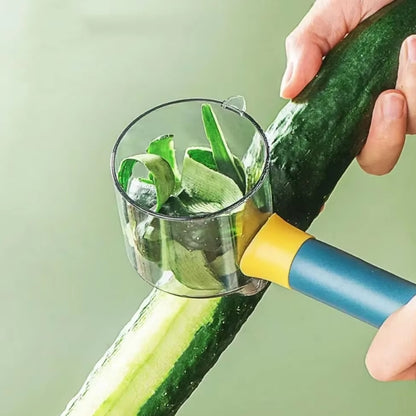 SmartPeel - Multifunksjonell skreller med innebygd oppbevaring for ren skrelling