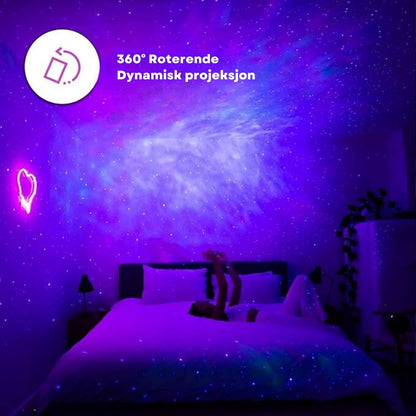 LumaSphere - 360° Projeksjonsstjerneprojektor med smart app-stemmekontroll