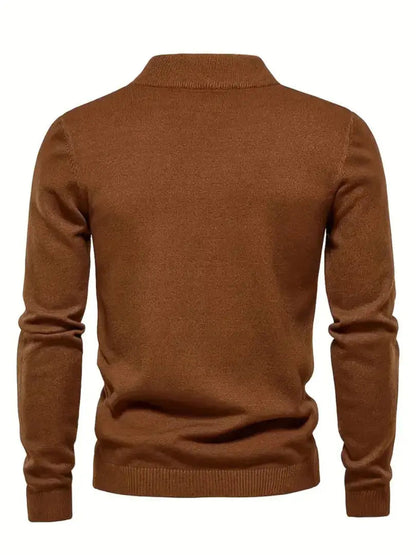 Andor - Klassisk langermet rullehalsgenser med ribbestrikkede mansjetter