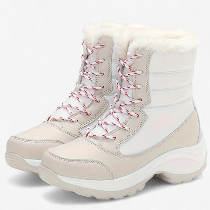 Angelika – Pelskledd ankelstøvler med sklisikre såler