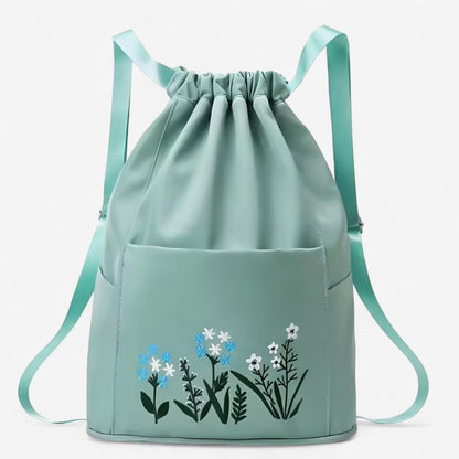 Estelle – Justerbar ryggsekk med snor og mønster