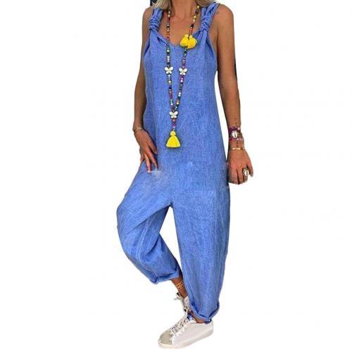 Chloe - Jumpsuit med avslappet passform med justerbare stropper og lett stoff