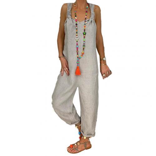 Chloe - Jumpsuit med avslappet passform med justerbare stropper og lett stoff