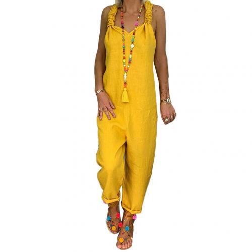 Chloe - Jumpsuit med avslappet passform med justerbare stropper og lett stoff