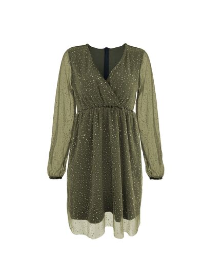 Imara - Elegant glimmerkjole med V-hals og flatterende silhuett for glamorøse begivenheter