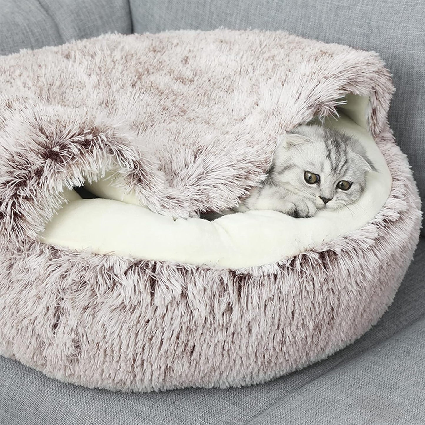 CozyNest - en myk og varm seng for vinteravslapning for kjæledyret ditt