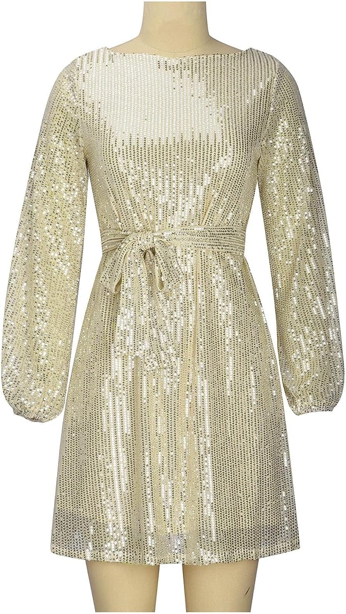 Aria - Mini festkjole med glitterdetaljer