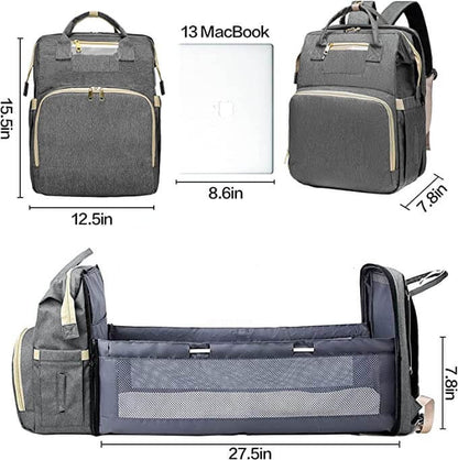 BabyNest - Multifunksjonell ryggsekk for foreldre med bleieskift