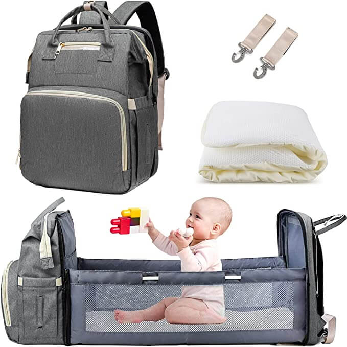 BabyNest - Multifunksjonell ryggsekk for foreldre med bleieskift
