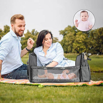 BabyNest - Multifunksjonell ryggsekk for foreldre med bleieskift