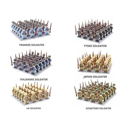 BlockBattles - Byggeklossesett med enheter fra andre verdenskrig for pedagogisk moro