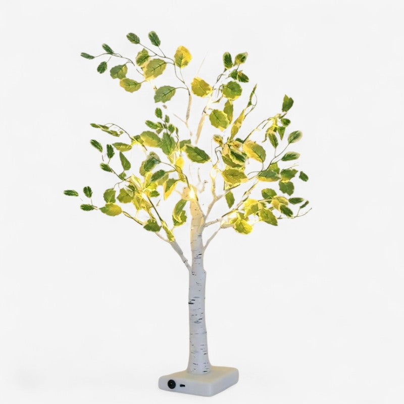 LumaGlow – LED Bordlampe med oppladbart treformet design