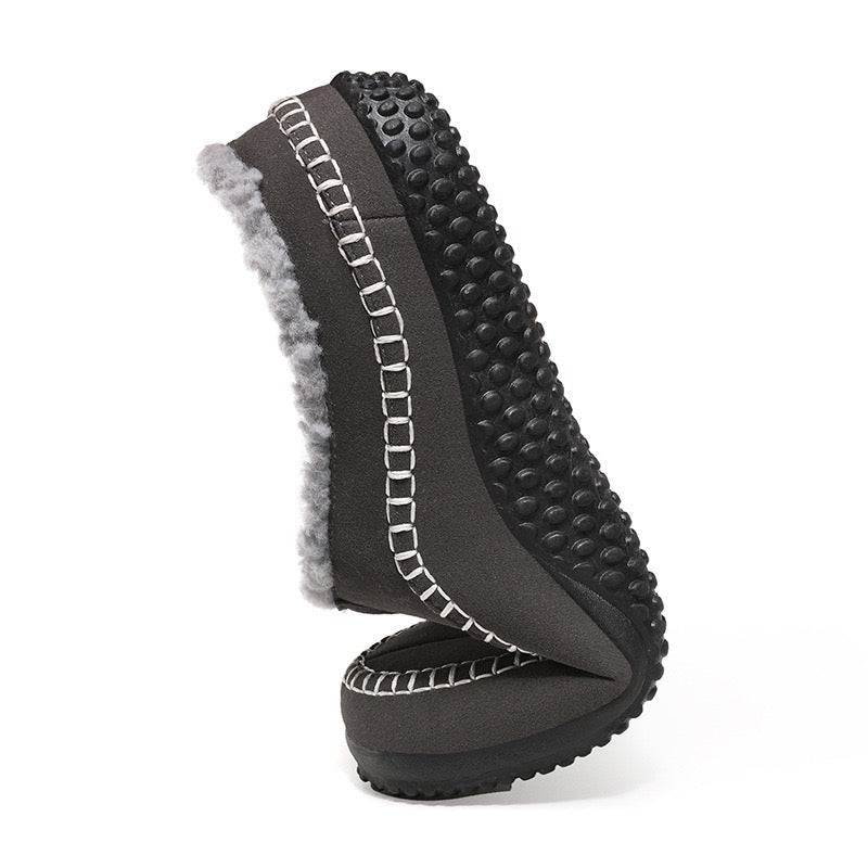 CozyStep – Tøfler i mokkasin-stil med enkel påføring for innendørs og utendørs bruk