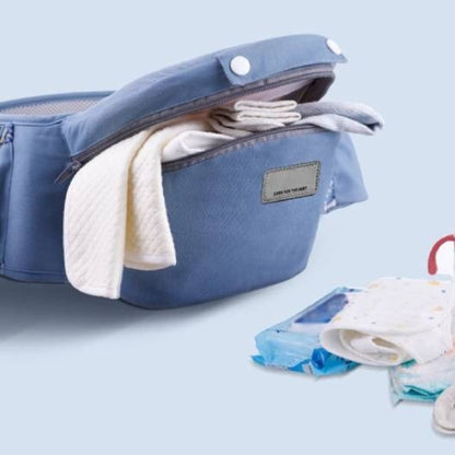 BabyNest – 3-i-1 bæresele for baby med oppbevaringslomme og justerbare stropper