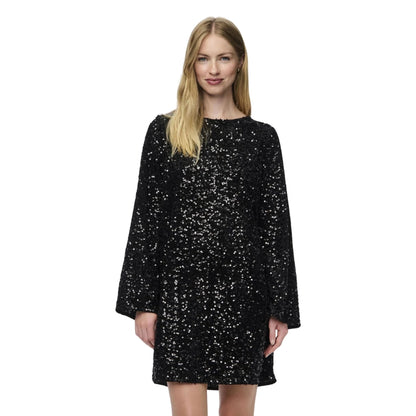 Esme - Trendy minikjole med lange ermer og sløyfedetaljer bak