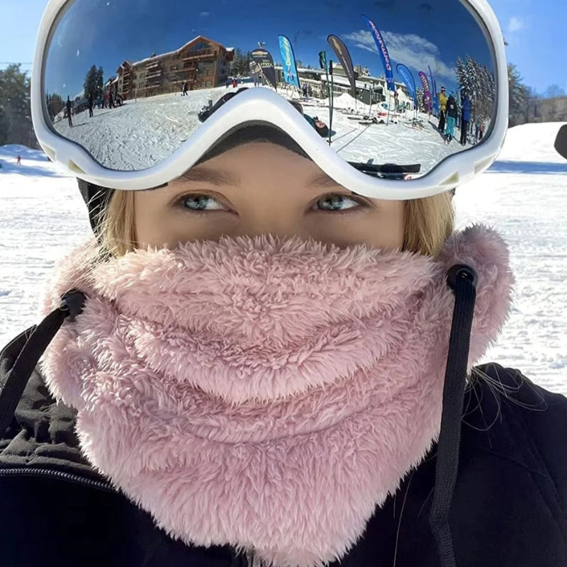 WarmShield – Fleece balaklava med caps og justerbar stropp