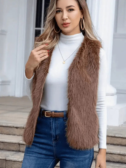 Alice - Koselig vest med åpent design