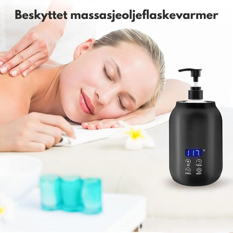 ThermaLuxe - Bærbar elektrisk massasjeoljevarmer med berøringskontroll