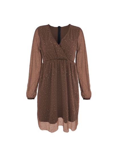 Imara - Elegant glimmerkjole med V-hals og flatterende silhuett for glamorøse begivenheter