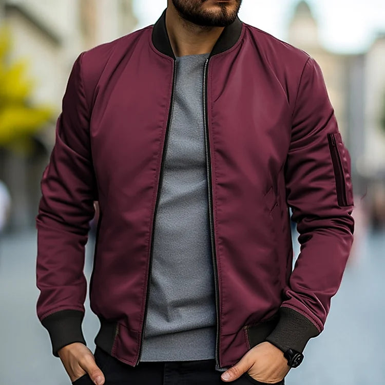 James - Stilig jakke med glidelås foran og lange ermer for en raffinert hverdagslook