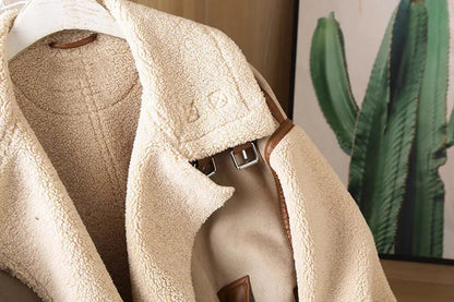 Juno - Komfortabel langermet fuskepelsjakke