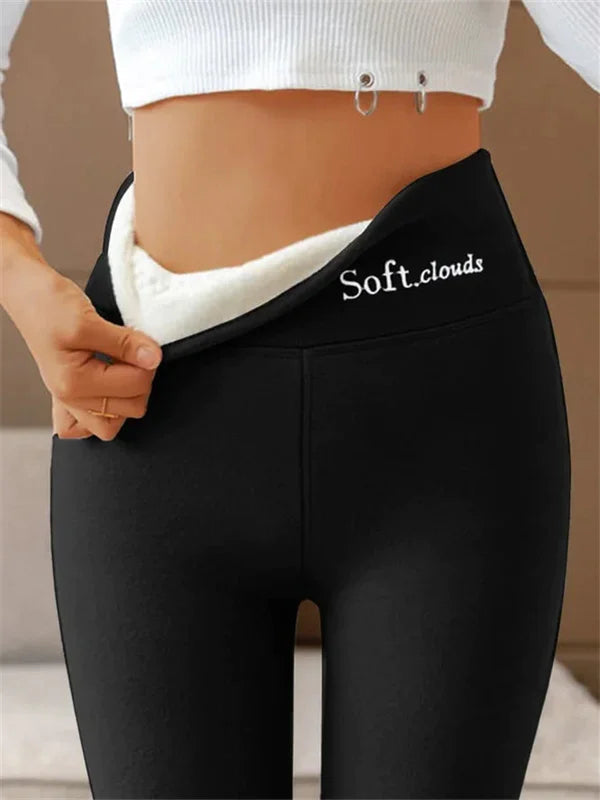 Anna - Varme og koselige fleecefôrede leggings med høy midje