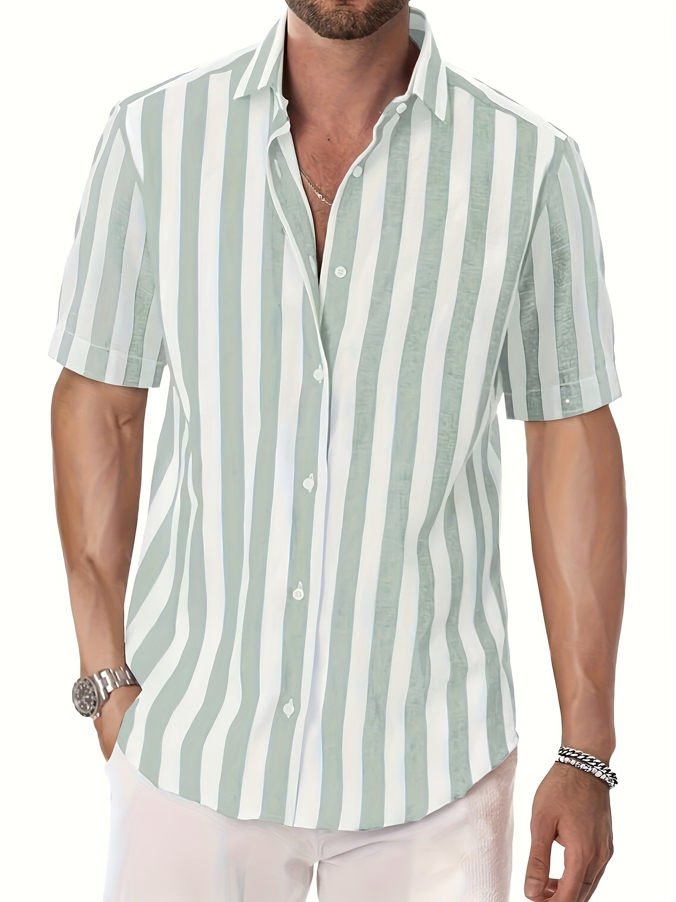 Marco - Elegant Skjorte Med Stripemønster