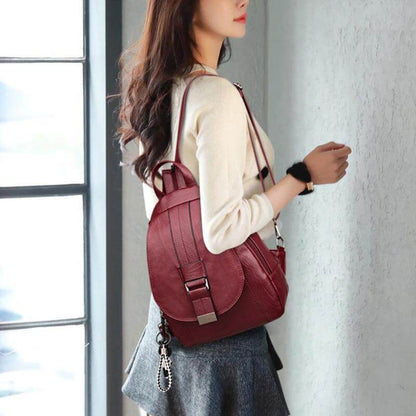 Sadie - Moderne ryggsekk med klafflukking og flere rom