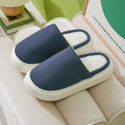 Sophie - Komfortable, sklisikre, fluffy og flate tøfler