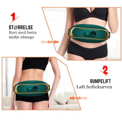 FitPulse - Trådløst slankebelte med høyfrekvent vibrasjon og justerbar varme