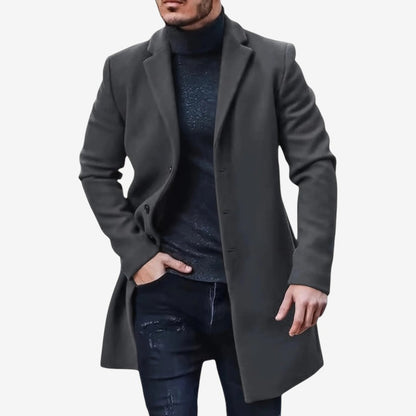 Bernd – Langermet trenchcoat med knapper