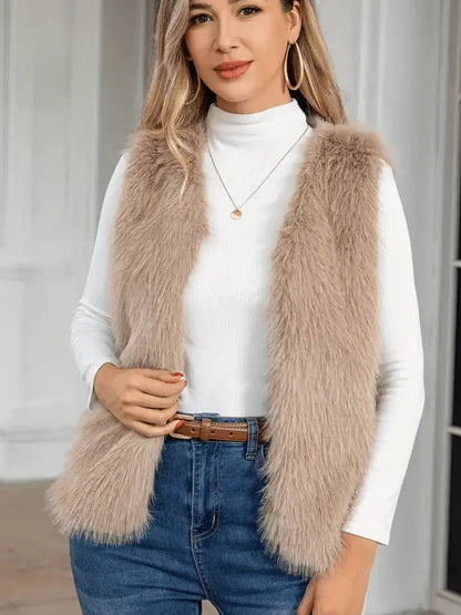 Alice - Koselig vest med åpent design