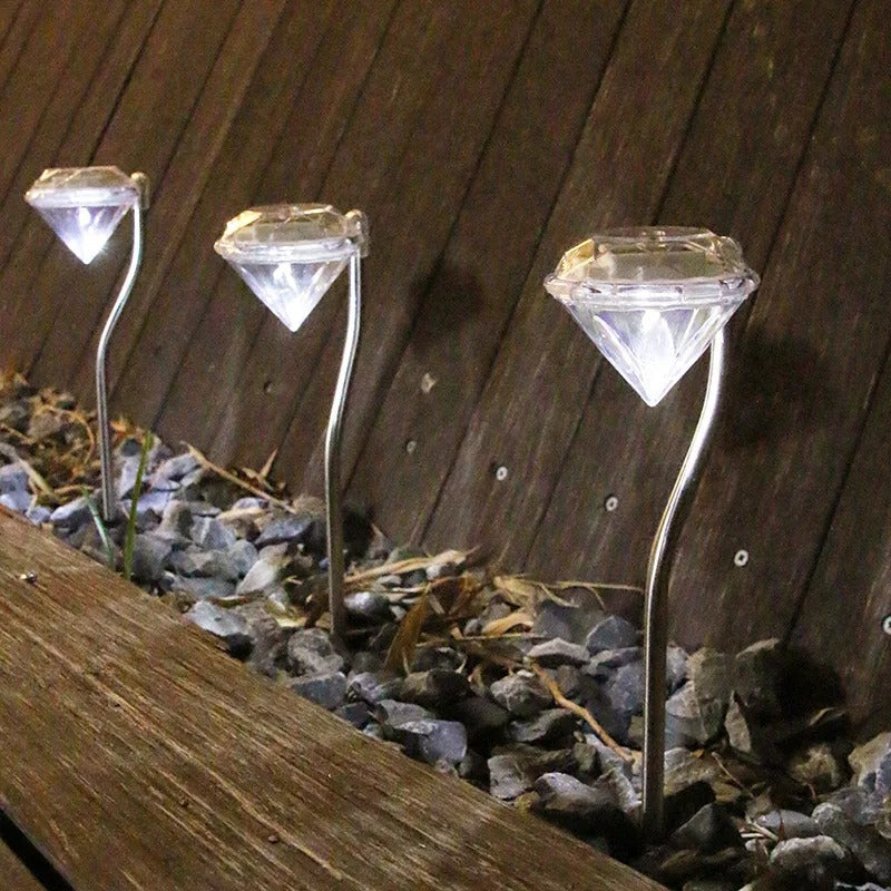 GleamStone - Solcelledrevne diamantlamper for en elegant utendørs belysning