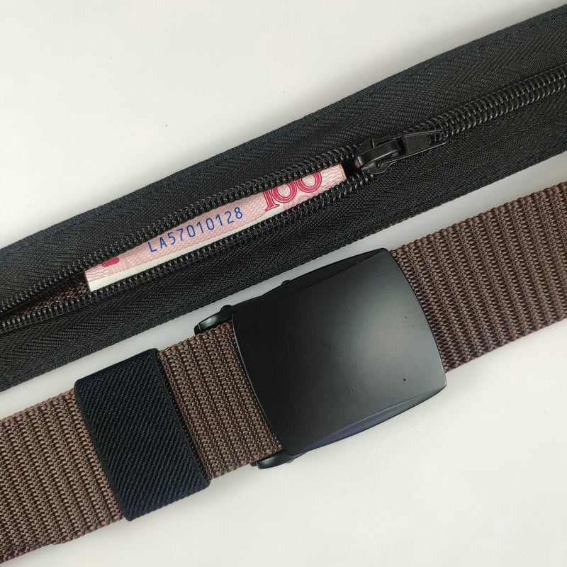 PocketFlex - Belte med skjulte glidelåslommer for praktisk oppbevaring