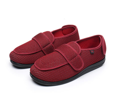 FlexiFit - Gåsko med bred tåboks og justerbare remmer