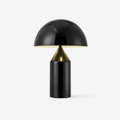 DomeGlow – Metallbordlampe med Geometrisk Dome Design