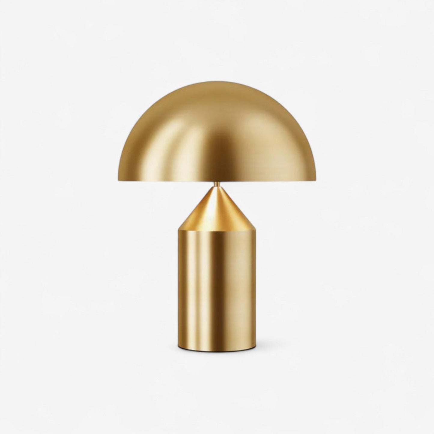 DomeGlow – Metallbordlampe med Geometrisk Dome Design