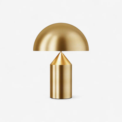 DomeGlow – Metallbordlampe med Geometrisk Dome Design