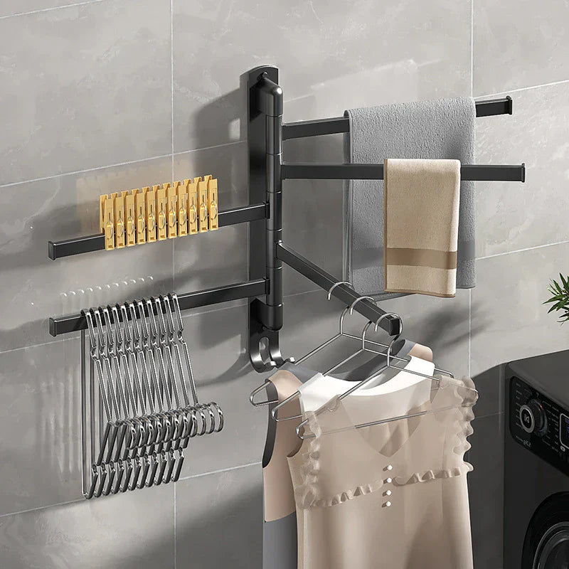 SpaceSaver - Multifunksjonell roterende oppbevaringsstang for baderom