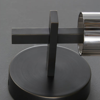 LumiBeam – Messing og Glass Vegglampe med Integrert LED